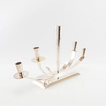 Walter Andersson attributed candelabrum, silver-plated, Ystad Metall, 1940s/50s.