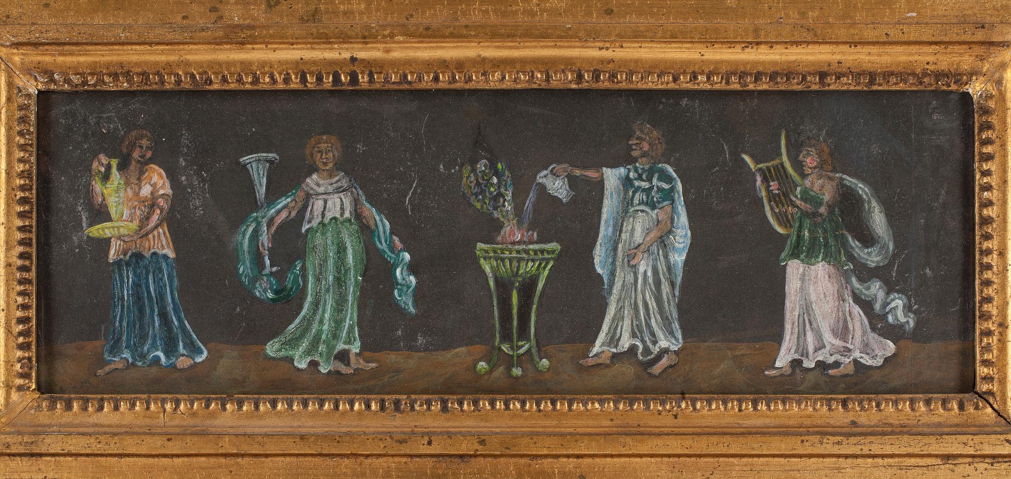 SPEGEL, sengustaviansk, omkring år 1800.