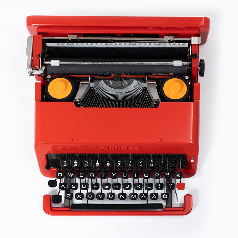 Ettore Sottsass, Skrivmaskin, "Valentine", Olivetti, Italien, 1900-talets andra hälft.