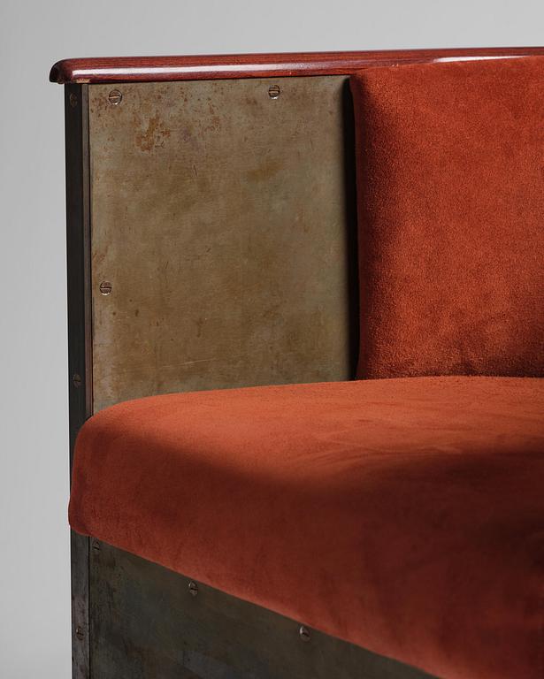 Mats Theselius, a "Järn/Moccafåtöljen" armchair, ed. 157/360, Källemo, Värnamo, post 1994.