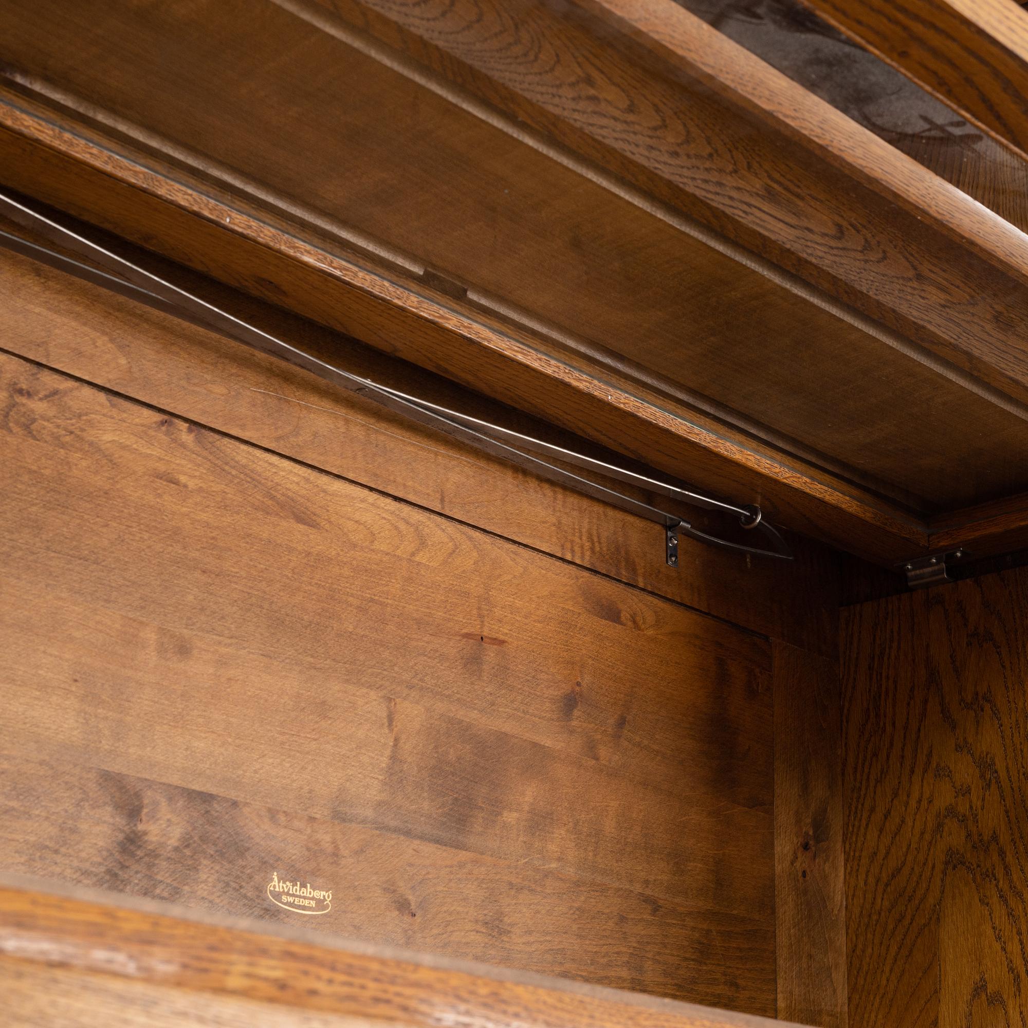 Two Swedish mid 20th century archive cupboards from Åtvidabergs snickerifabrik.