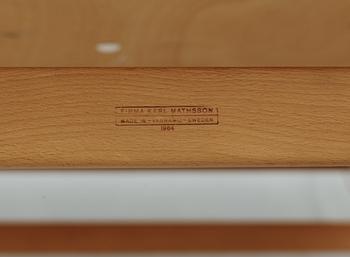 A Bruno Mathsson 'Berlin' birch daybed, Karl Mathsson, Värnamo, Sweden 1964.