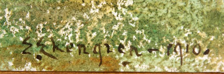 ERIK EKENGREN, ERIK EKENGREN, akvarell, sign och dat 1910.