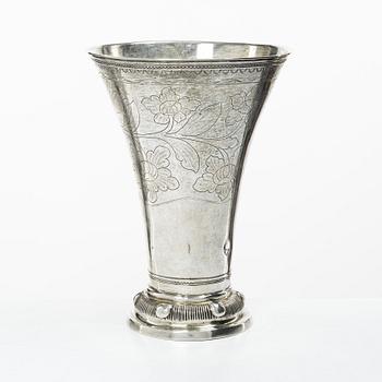 A Swedish silver beaker, mark of Samuel Lyberg, Borås 1799.