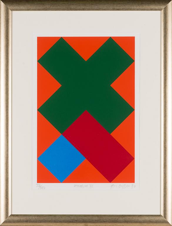 Paul Osipow, serigrafia, signeerattu ja päivätty -90, numeroitu XIV/XXV.