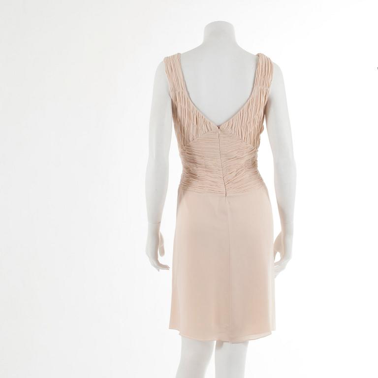 R.E.D. VALENTINO, a light pink silk chiffon dress, italian size 44.