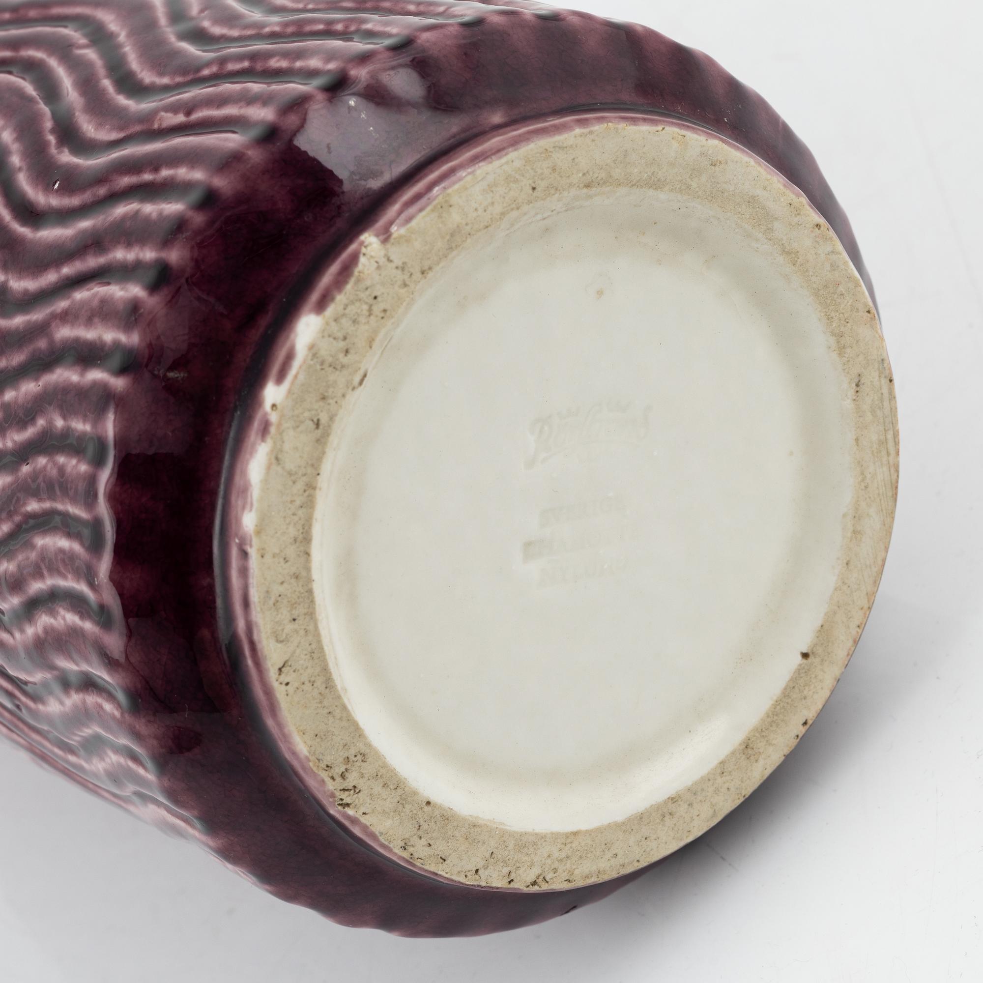 Gunnar Nylund, a 'Chamotte' vase, Rörstrand.