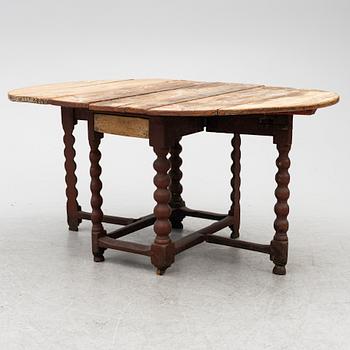 a drop-leaf table, Sweden, 18th/19th century.