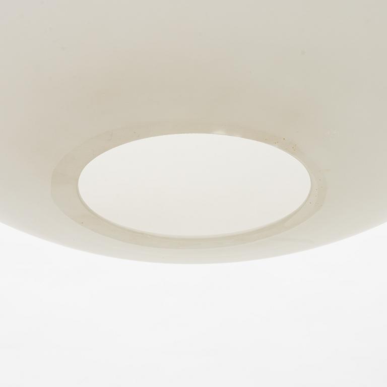 A glass ceiling light, mid 20th Century.