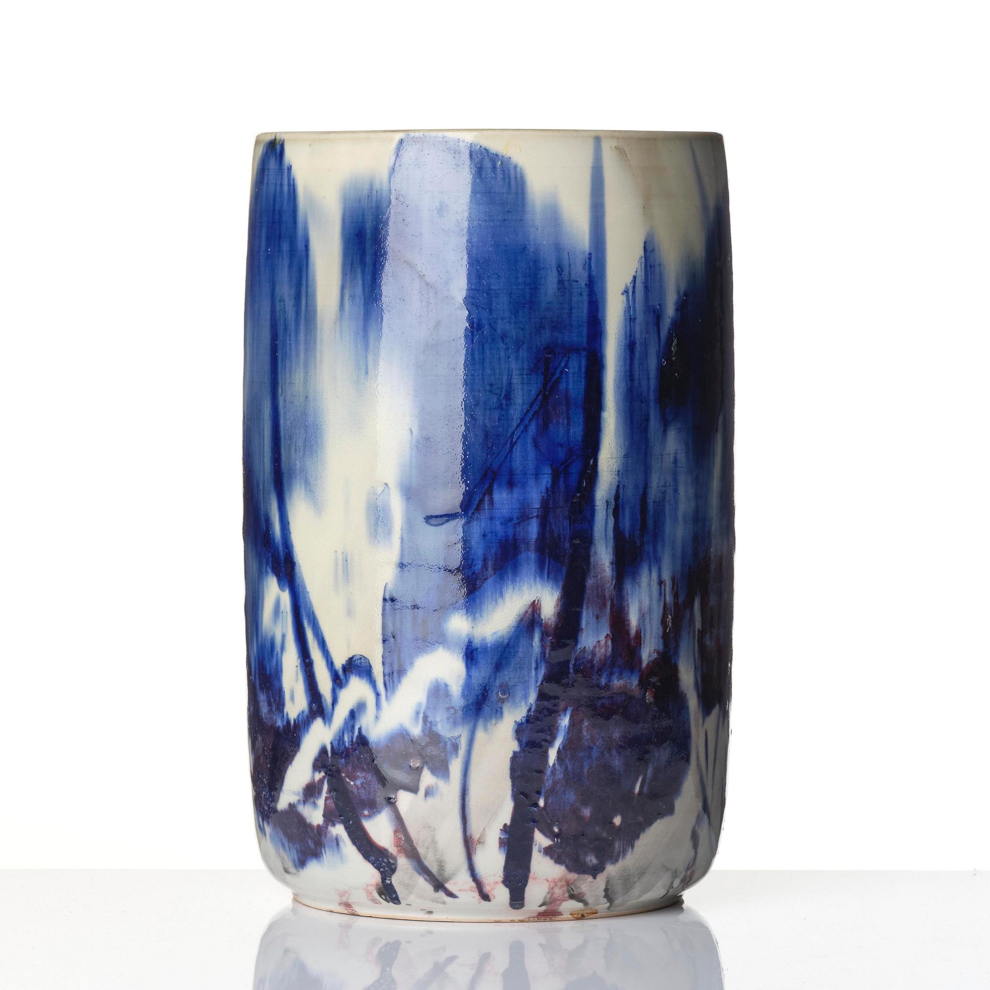 Carl-Harry Stålhane, a stoneware vase, Designhuset, Lidköping 1985.