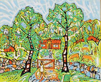 Uno Vallman, Vid gården.