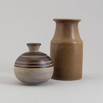 Two stoneware vases by Erich och Ingrid Triller, Tobo.