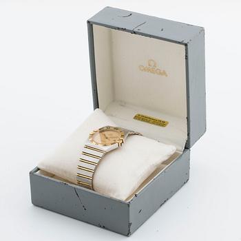 Omega Constellation armbandsur herr m box, batteridriven, 31 mm.