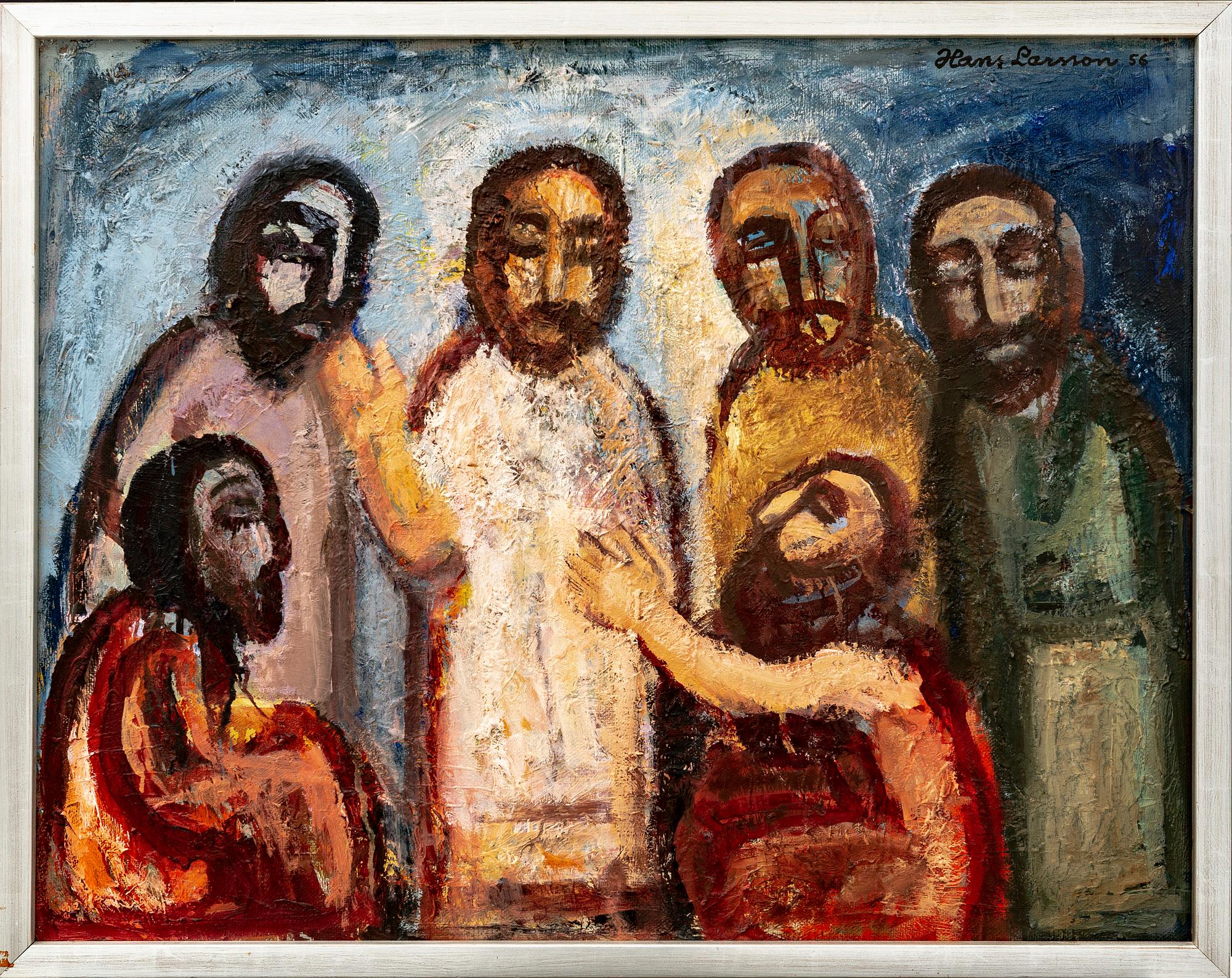 Hans Larsson, oil on canvas signed and dated 56.