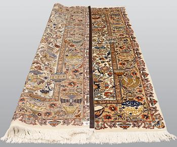 A carpet, Figural Kashmar, ca 295 
x 200 cm.