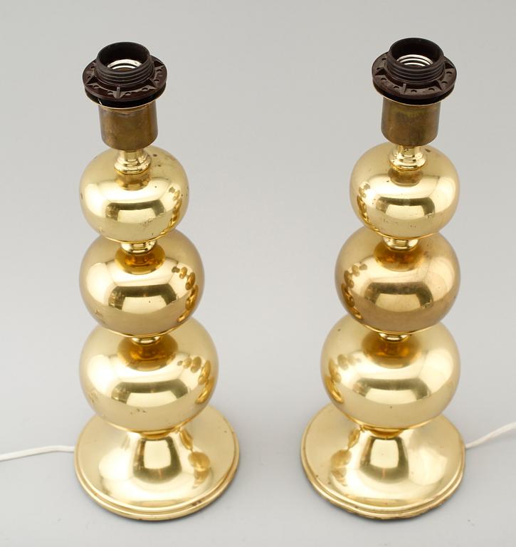 BORDSLAMPOR, 1 par, 1960-/70-tal.