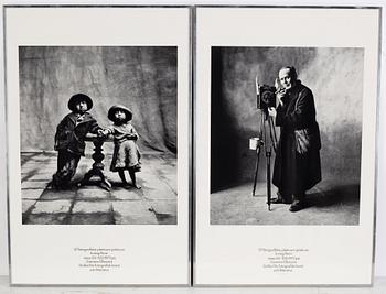 Posters, 2, for the exhibition by Irving Penn at Camera Obscura, Stockholm 1977.