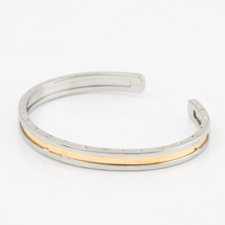 Bulgari bracelet 18K gold and steel "B. Zero".