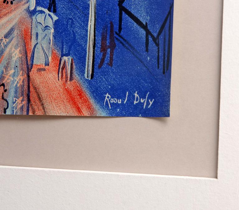 RAOUL DUFY, efter, färglitografi, sign i trycket.