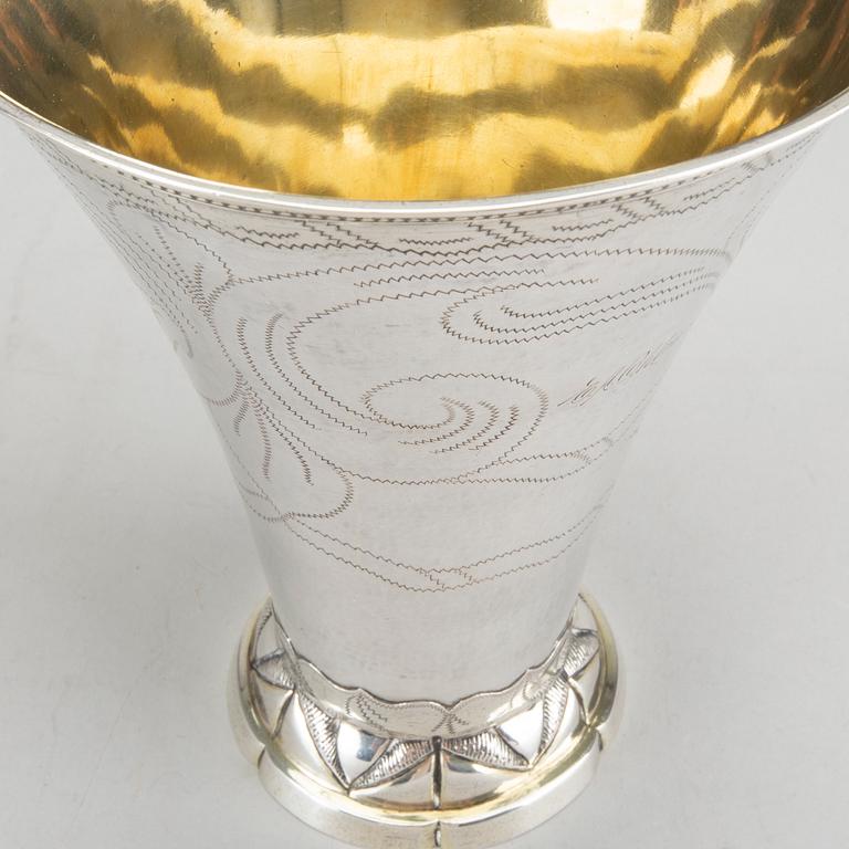 GUSTAF ELFSTRÖM, vase silver, Sala 1793, c 463g.