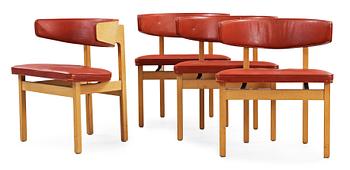 21. A set of four Børge Mogensen 'model 3245' chairs, Fredericia Stolefabrik, Denmark.