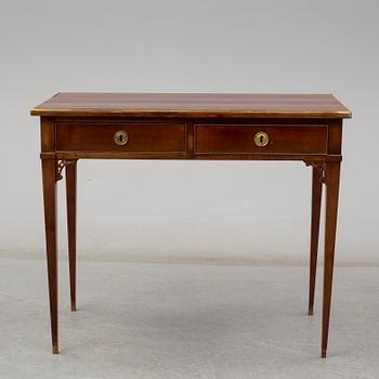 An early 19th Century late Gustavian mahogany writing desk.