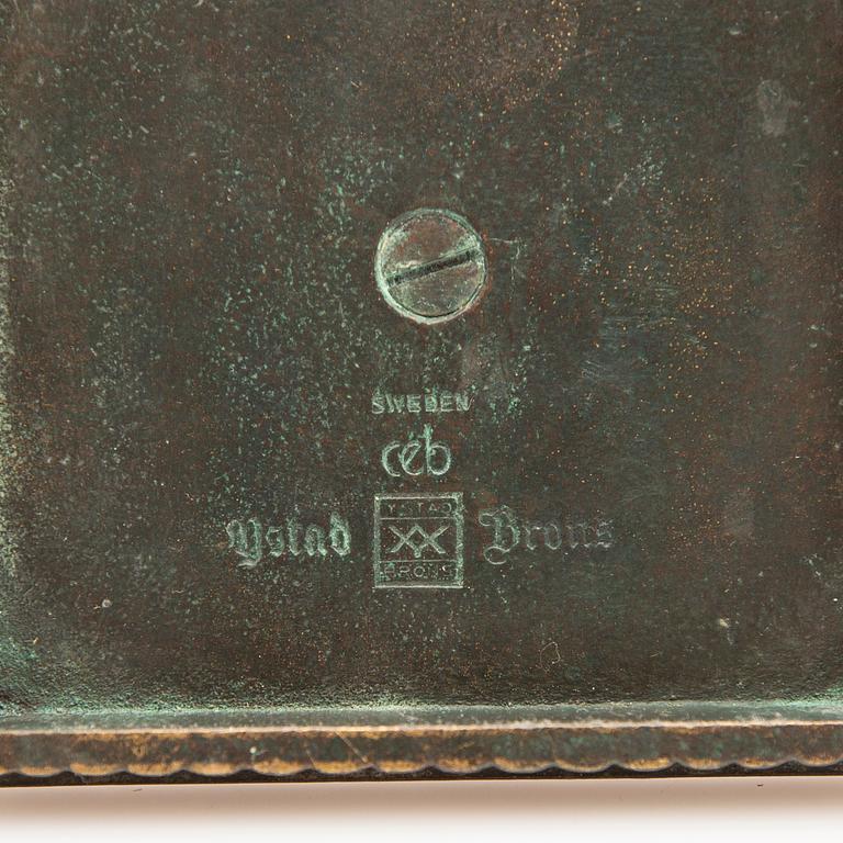 Ystad Bronze, desk set, 5 pieces, 20th century.