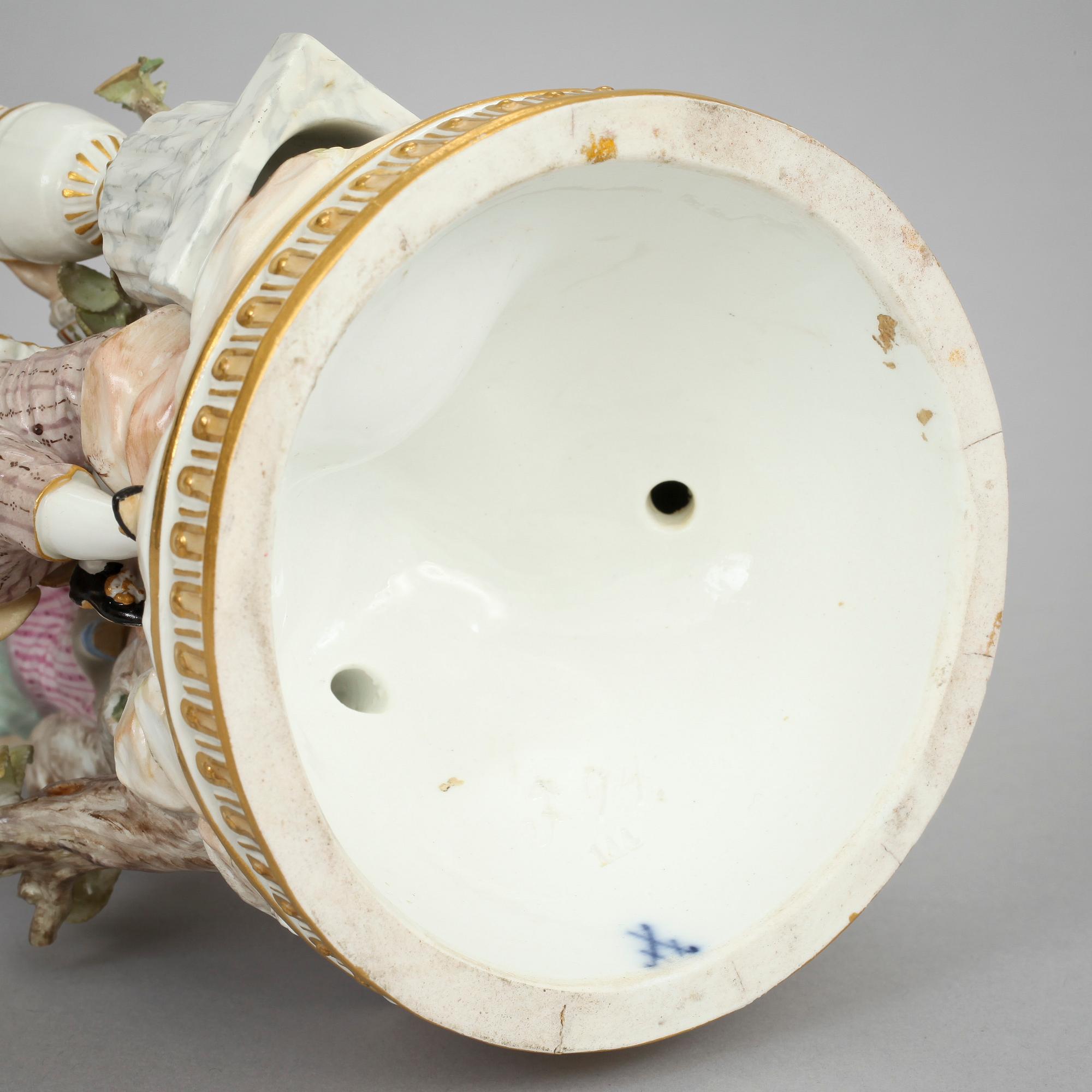 FIGURGRUPP, porslin, Meissen. Tidigt 1900-tal.