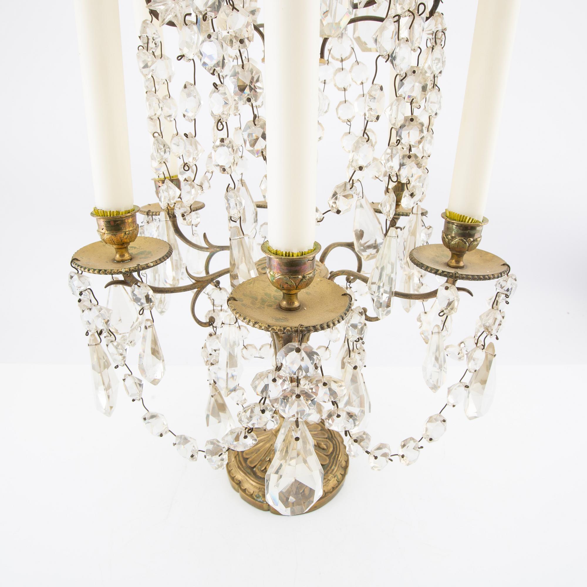 Pair of table lamps, Louis XV style, first half of the 20th century.