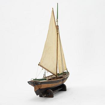 A boat model, "Elisabet Blidö", mid/second half of the 20th century.