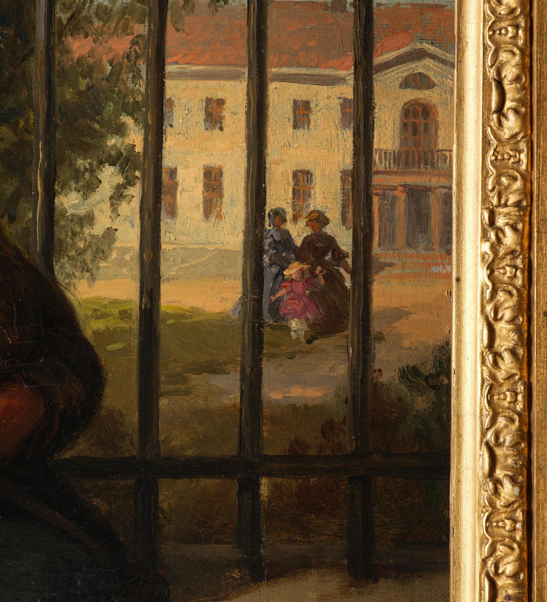 Josef Wilhelm Wallander, Translation: "Boy with monkey".