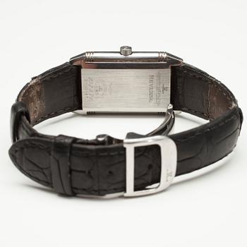 ARMBANDSUR, stål, Jaeger-le-Coultre, Reverso, manuell 1900-talets slut.