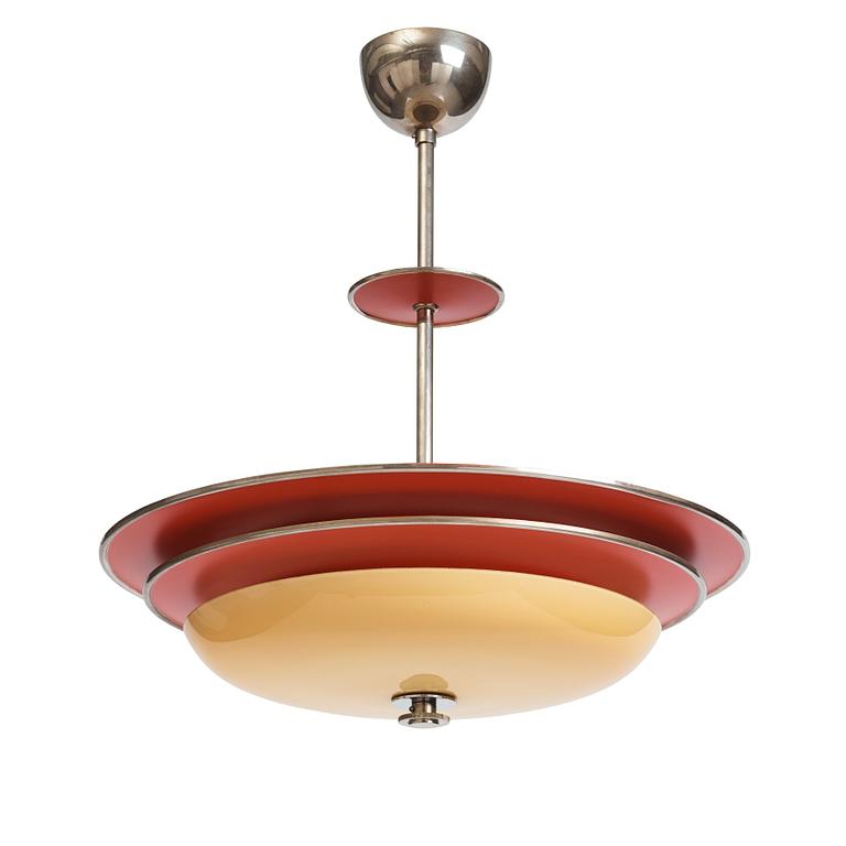 Erik Tidstrand, ceiling lamp, model "28805", Nordiska Kompaniet, 1930s.