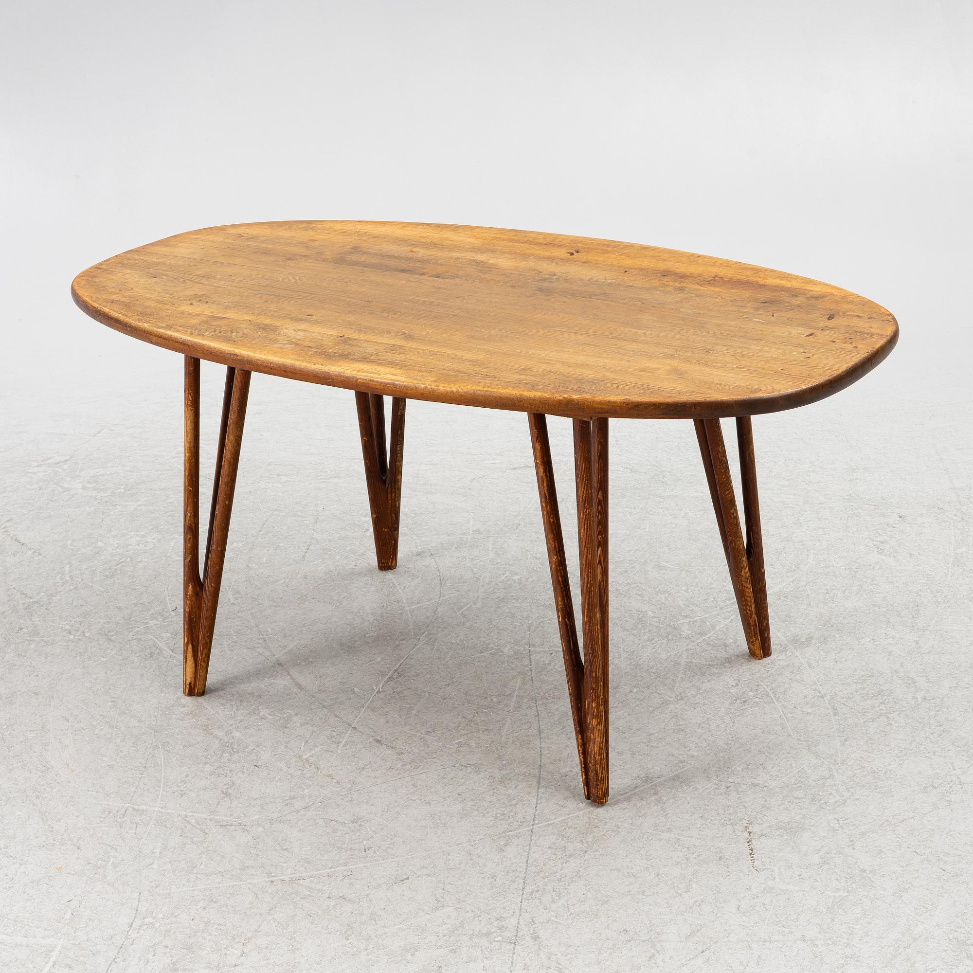 Bo Fjaestad, coffee table, own workshop, Arvika, 1956.