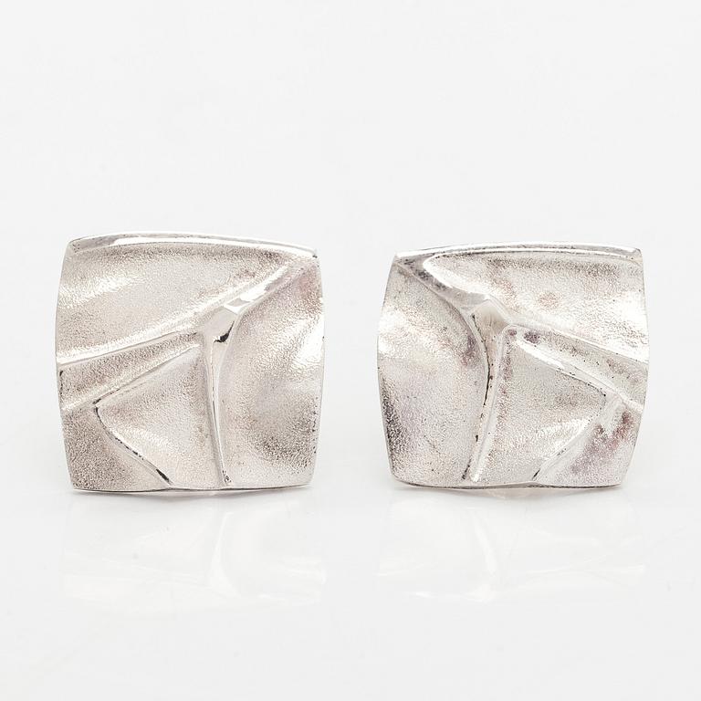 Björn Weckström, korvakorut, "Gelo", hopeaa, Lapponia 2014.