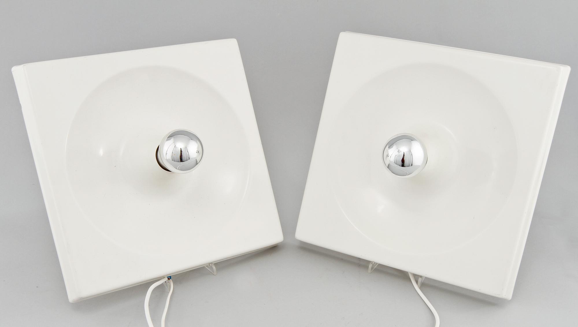 SPEGEL samt LAMPOR, 2 st, Schönbuch, Tyskland, 1900-talets andra hälft.