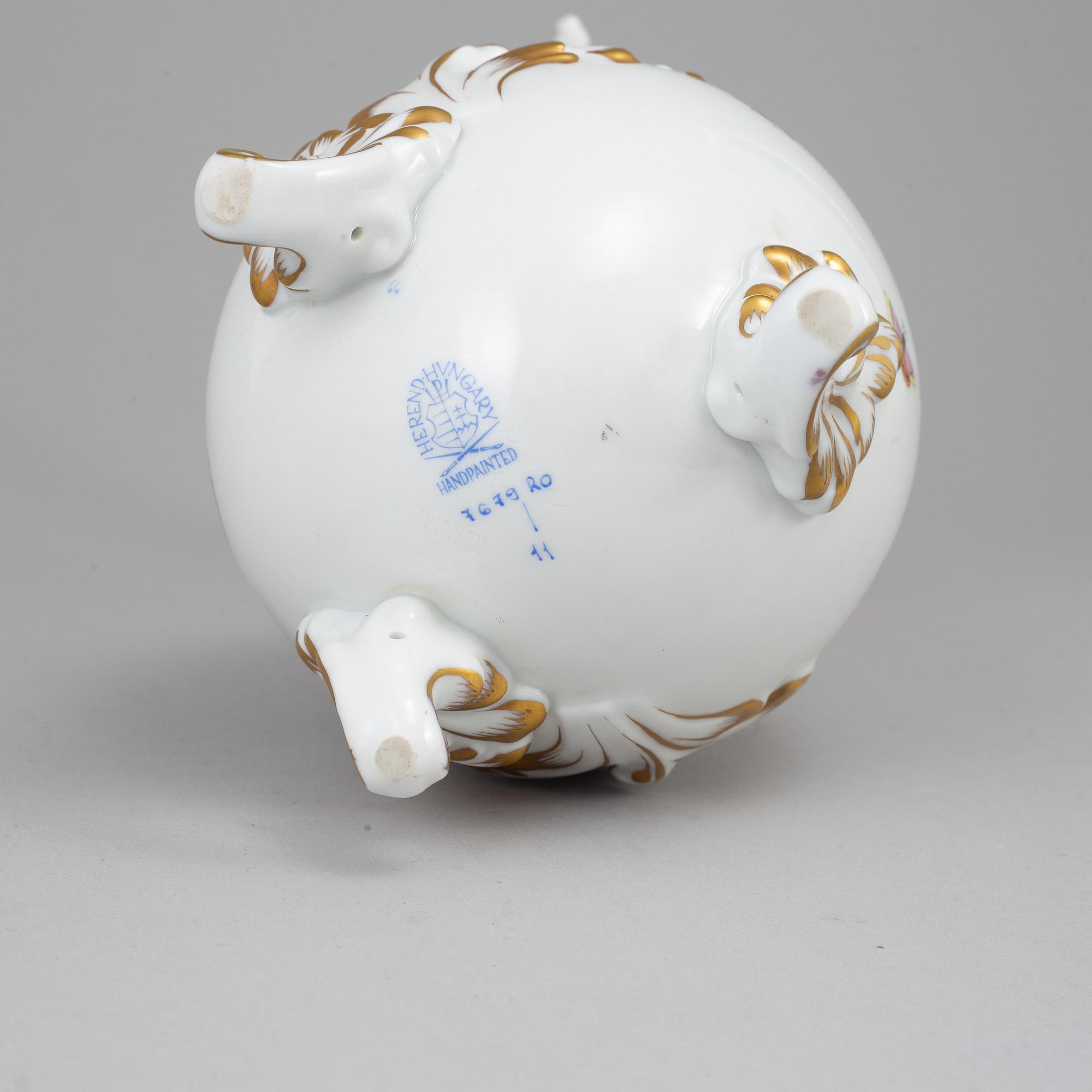 HEREND, a porcelain jug, Hungary.
