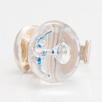 Björn Weckström, Ring "Mannen i kosmos", sterlingsilver och akryl, Lapponia 1970.