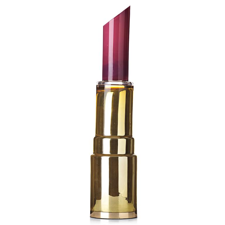Åsa Jungnelius, "Lipstick", unik skulptur, Myggdal, Danmark 2007.
