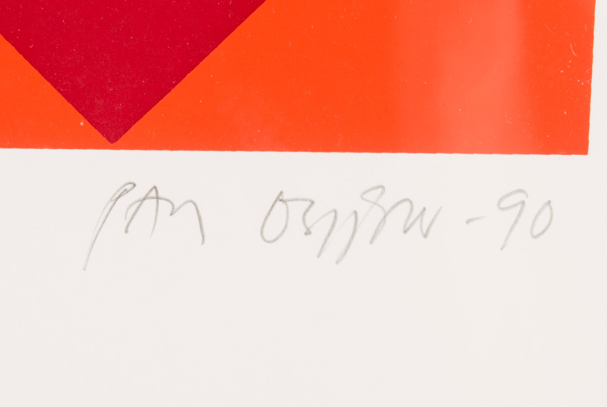 PAUL OSIPOW, serigrafi, signerad, daterad -90 och numrerad 38/100.