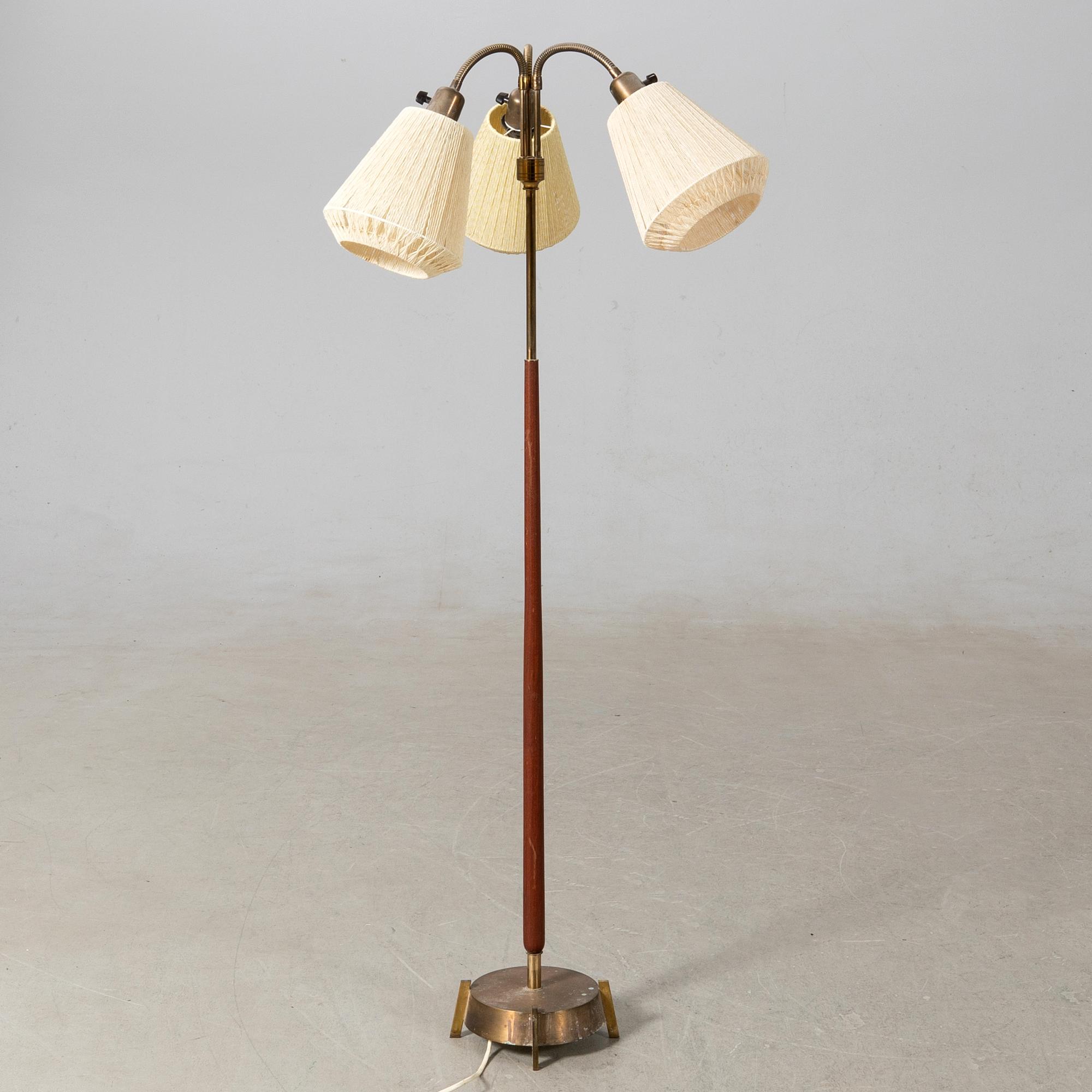 Floor lamp, mid-20th century.