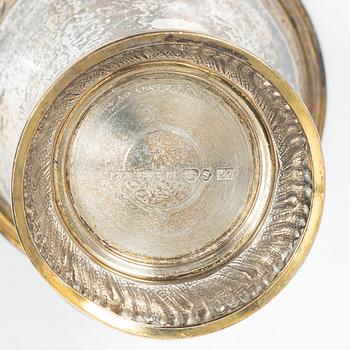 Bägare, 7 st, silver, KG Markströms AB, Uppsala, bl a 1902.
