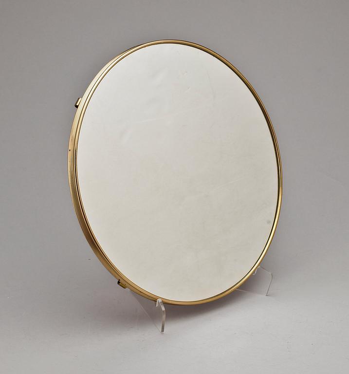 BORDSPLATEAU, gulmetall och spegelglas, Firma Svenskt tenn, 1920/30-tal.