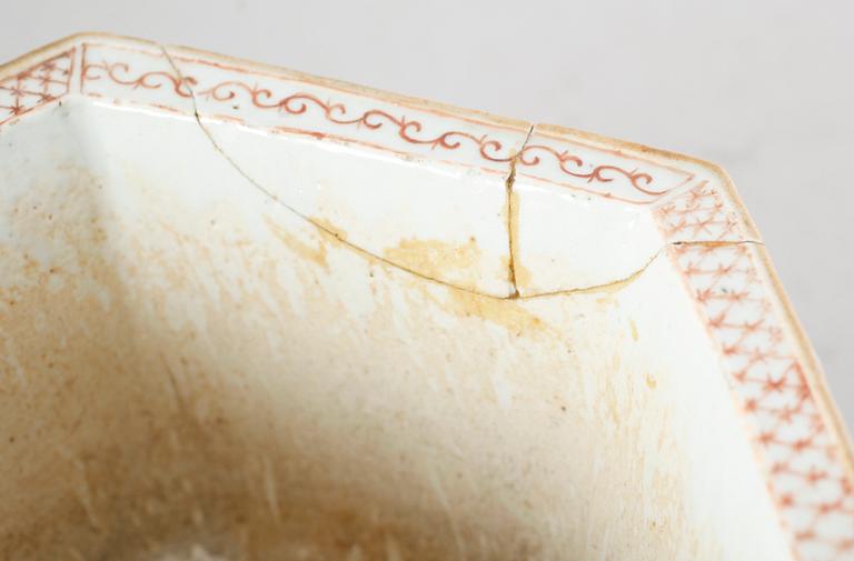 YTTERFODER SAMT FAT, porslin, Kina, 1800-/1900-tal.
