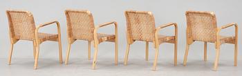 STOLAR, 4 st, modell 45, Alvar Aalto, 1900-talets andra hälft.