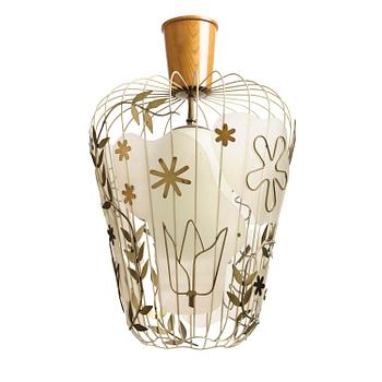 309. Hans Bergström, taklampa, modell "5A", ateljé Lyktan, Åhus, 1940-tal.