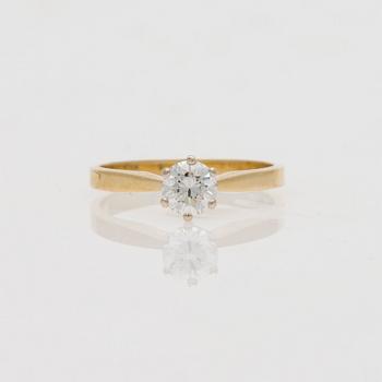 RING, briljantslipad diamant, 14K kultaa. Coster Diamonds.