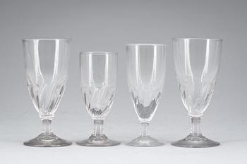 VINGLAS, 24 snarlika. Frankrike, 1800-tal.