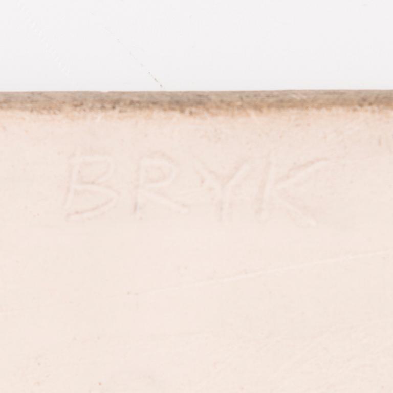 RUT BRYK, reliefiä, 4 kpl, kivitavaraaa, signeeratut.