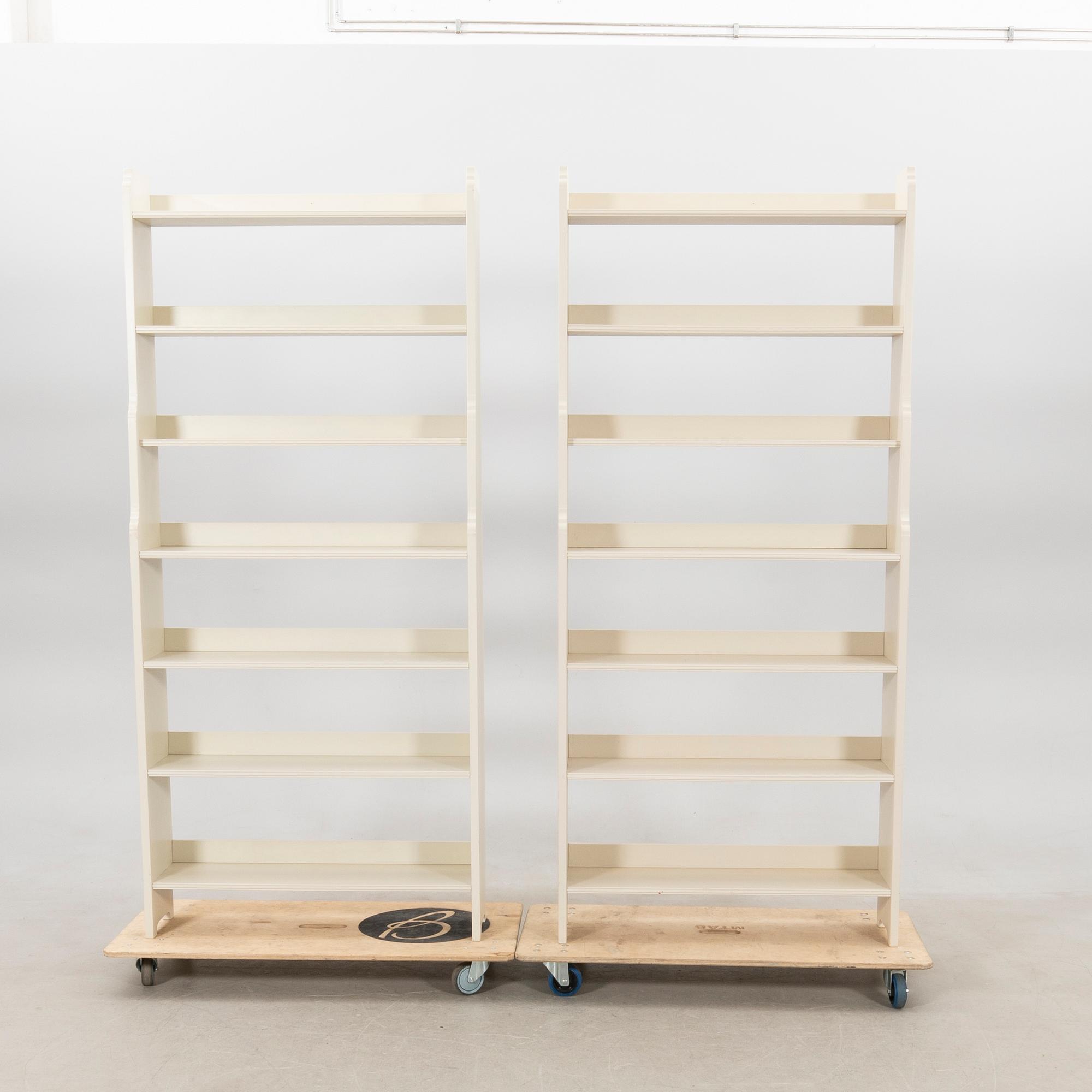 Bookcases 1 pair, "Ekolsund" from IKEA's 18th-century series, late 20th century.